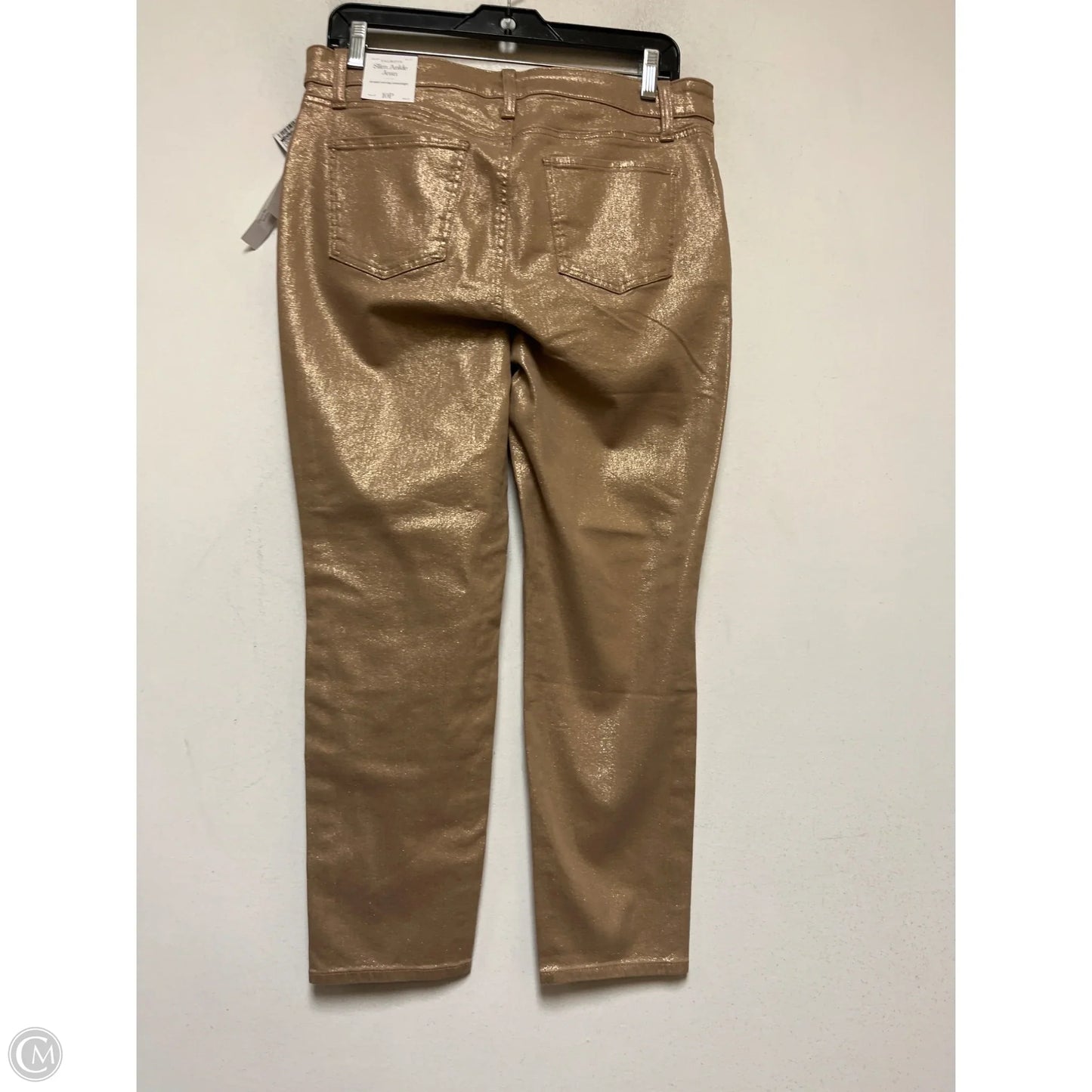 Jeans Skinny By Talbots In Gold, Size: 10p