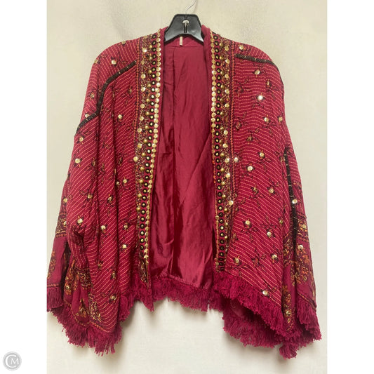 Top Long Sleeve By Free People In Maroon, Size: S