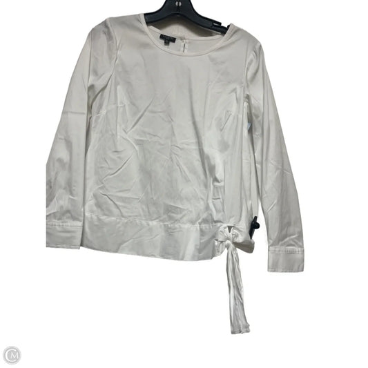 Top Long Sleeve By Talbots In White, Size: S