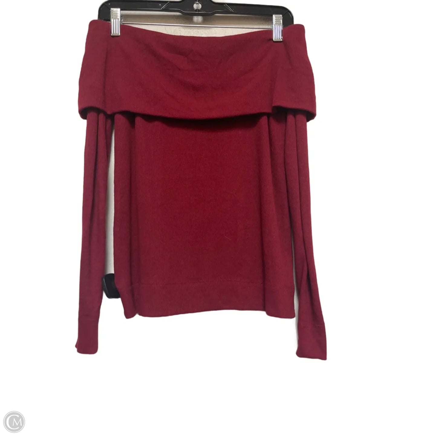 Top Long Sleeve By Loft In Red, Size: Xs