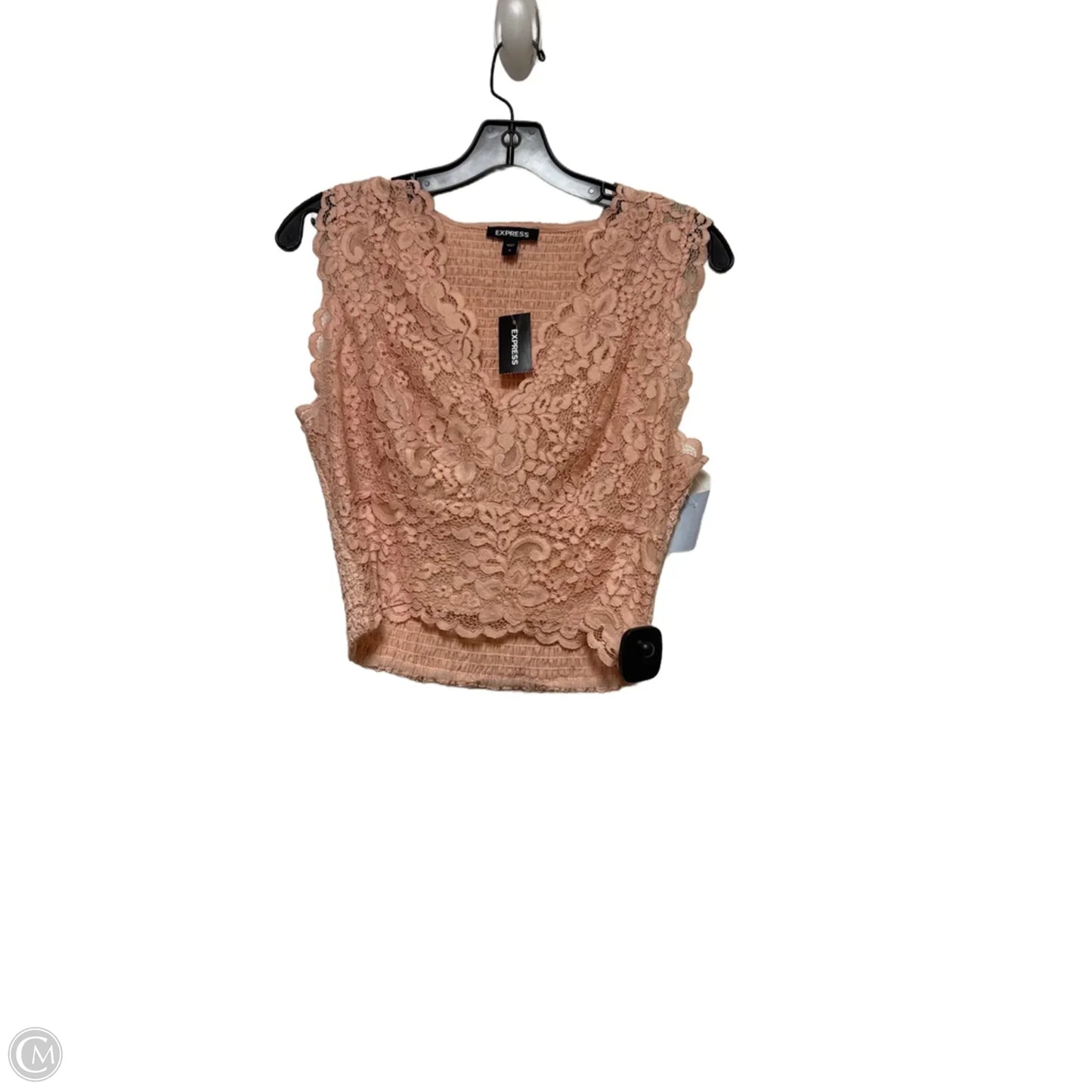 Top Sleeveless By Express In Peach, Size: M
