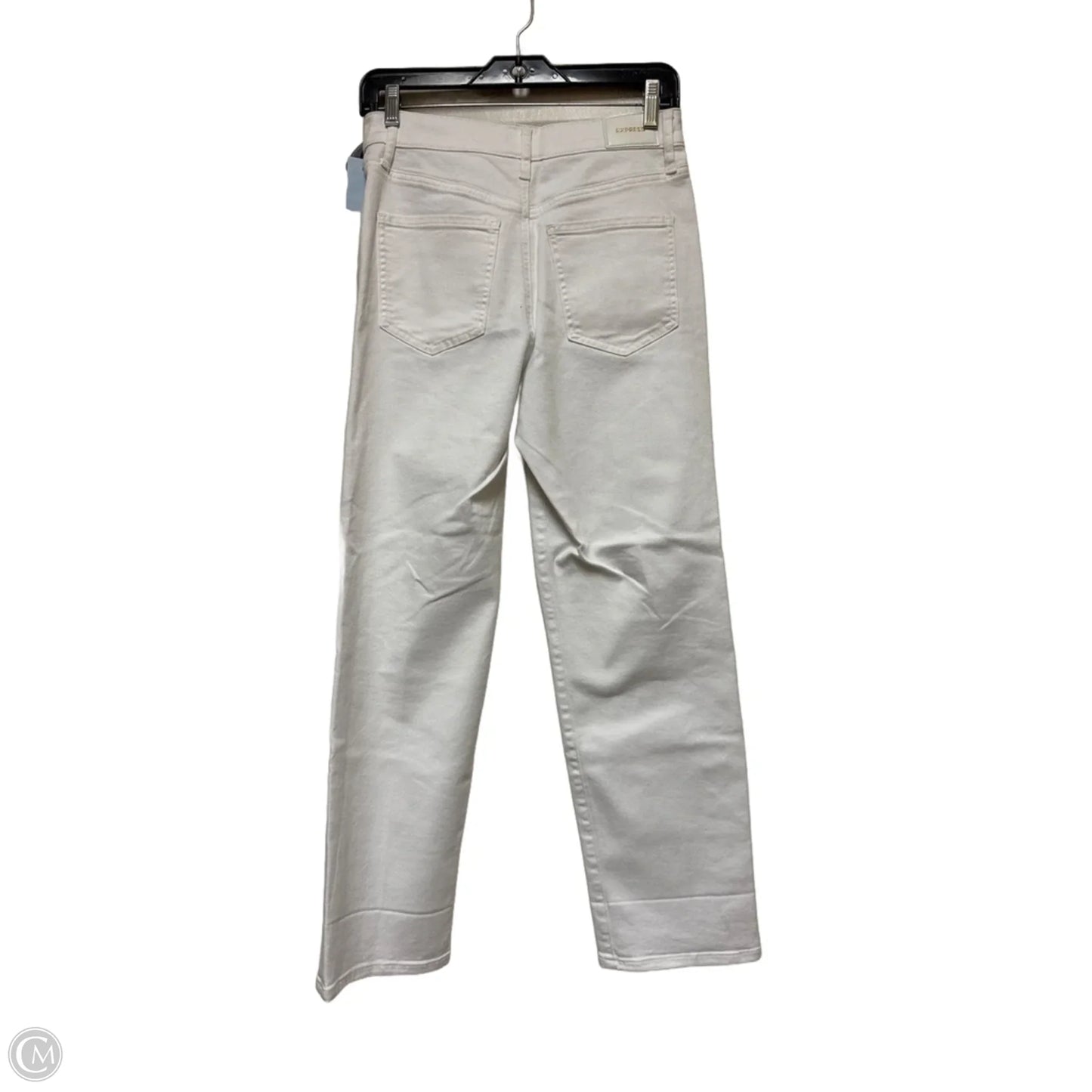 Jeans Straight By Express In White, Size: 2