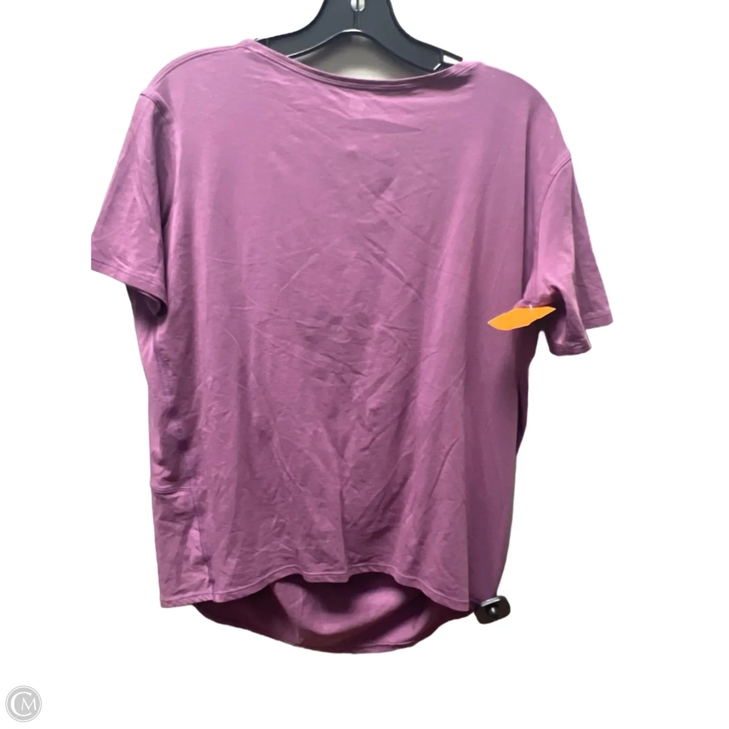 Athletic Top Short Sleeve By Lululemon In Purple, Size: 2