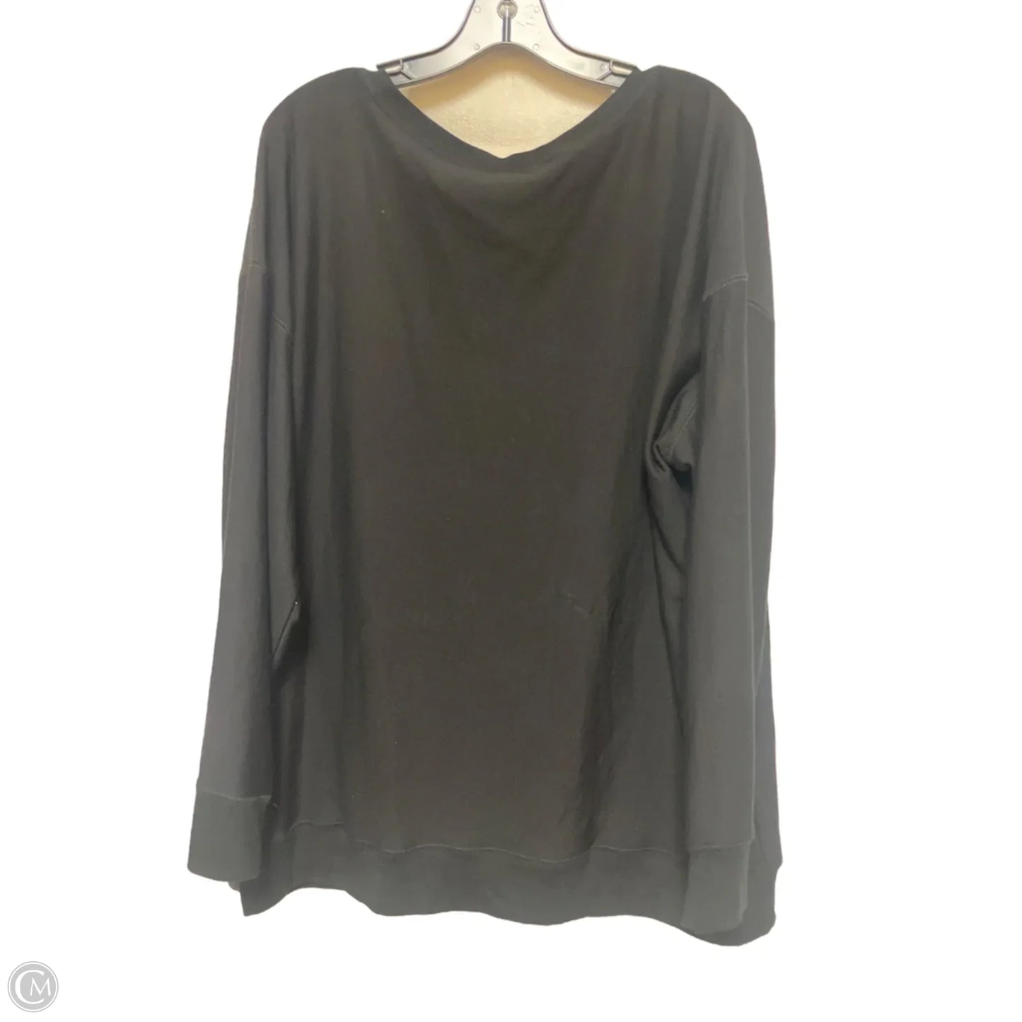 Sweatshirt Crewneck By Torrid In Black & Gold, Size: 2x