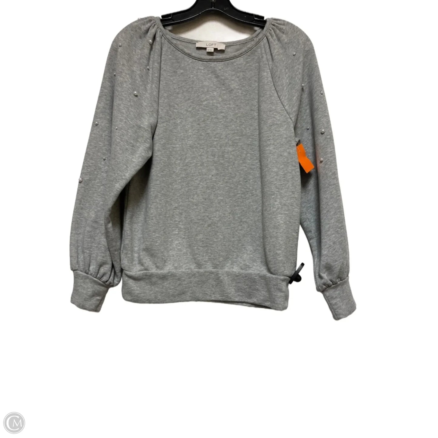 Top Long Sleeve By Loft In Grey, Size: Xs