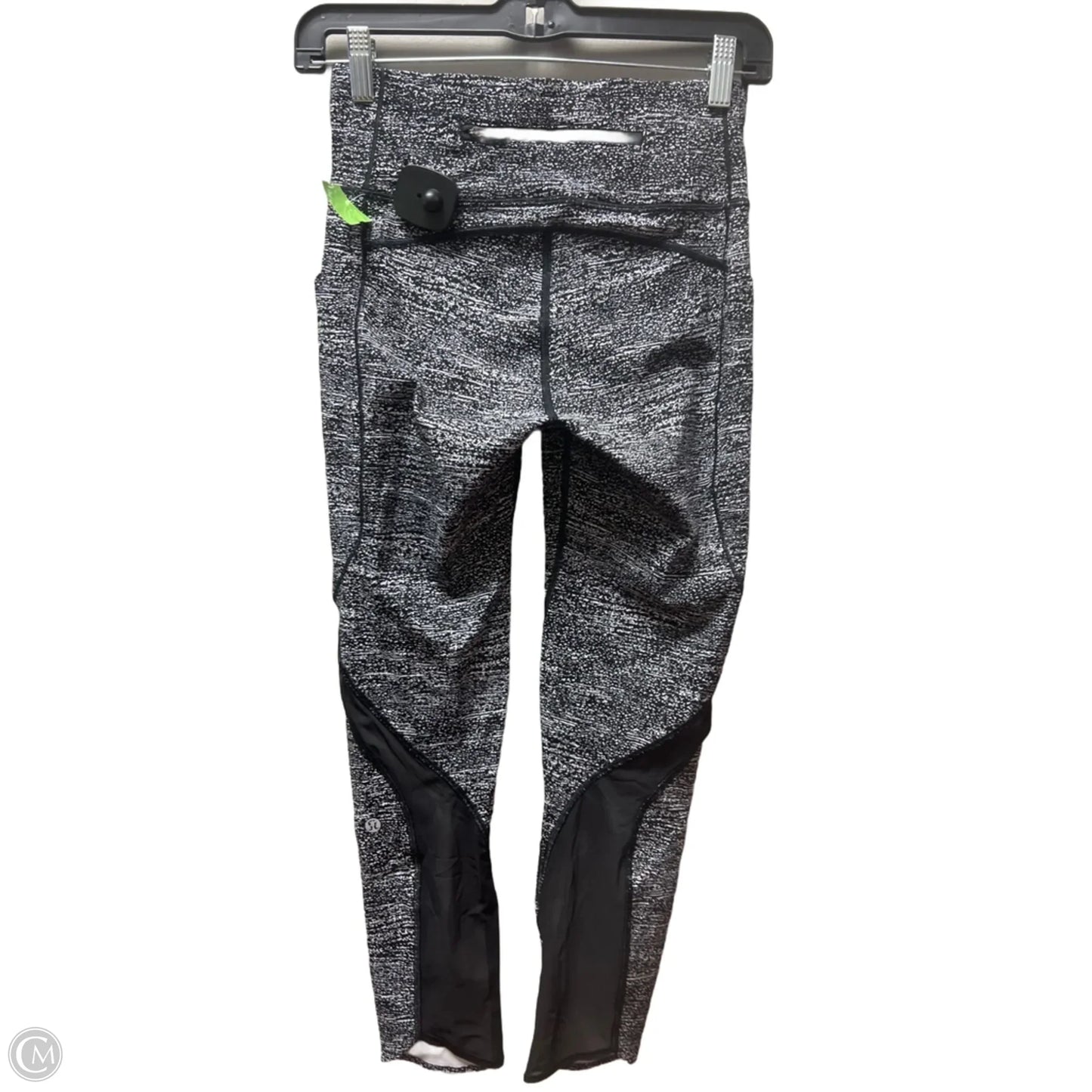 Athletic Leggings By Lululemon In Black & White, Size: 6