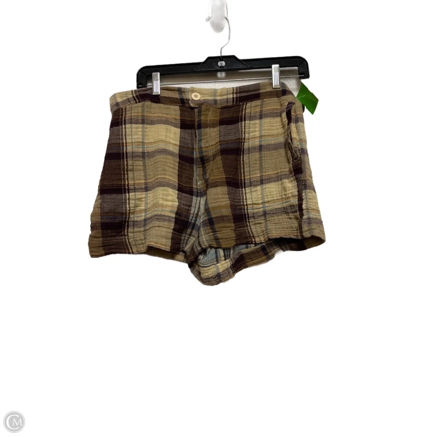 Shorts By Free People In Plaid Pattern, Size: 12