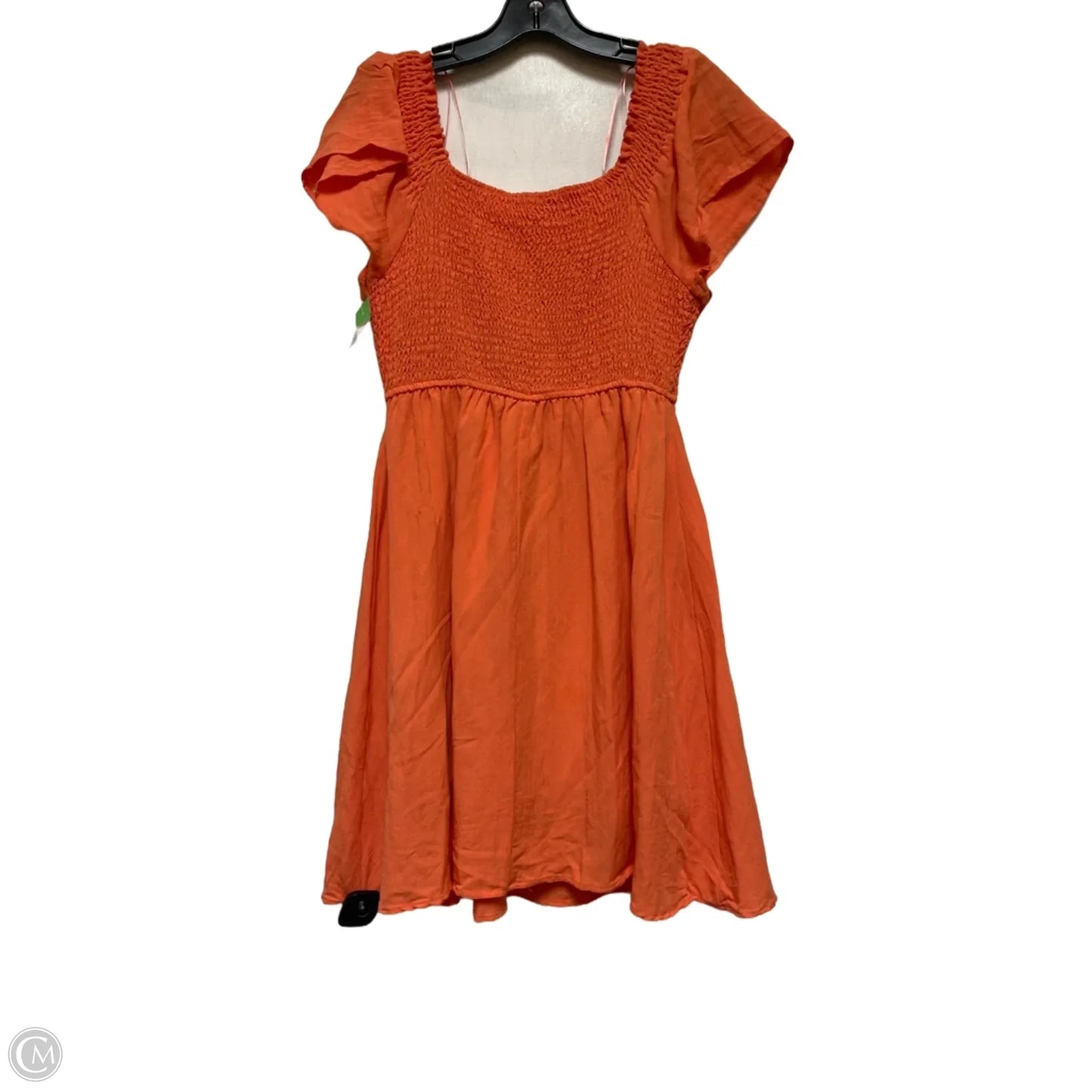 Dress Casual Short By Blu Pepper In Orange, Size: L