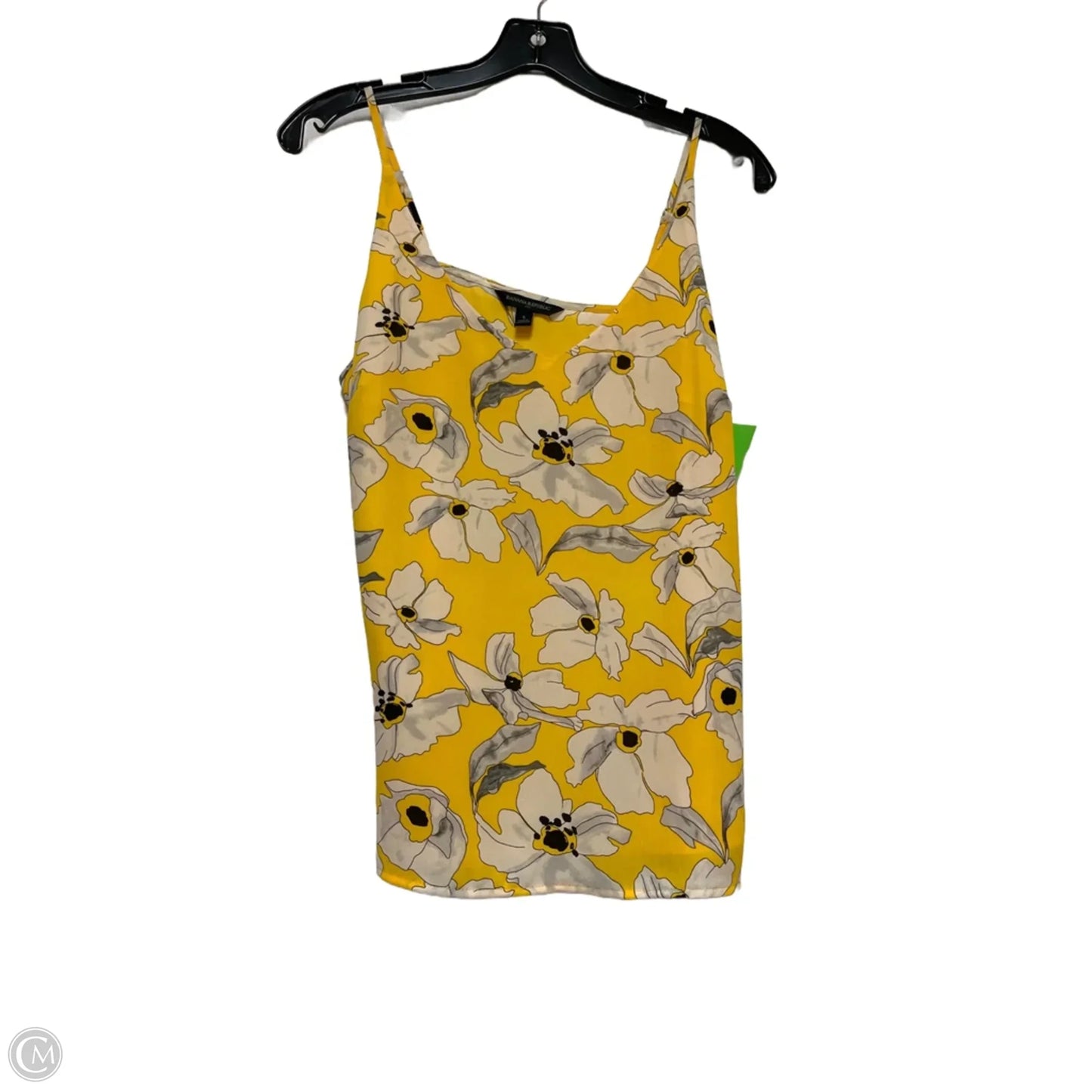 Top Sleeveless By Banana Republic In Yellow, Size: S