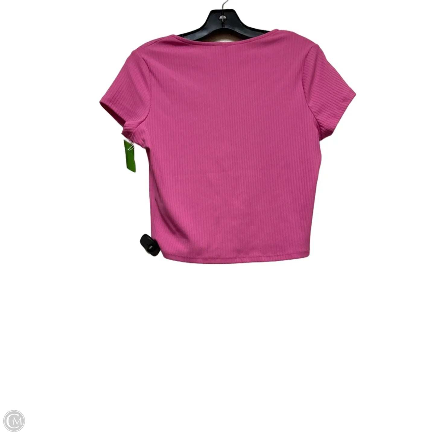 Athletic Top Short Sleeve By Victorias Secret In Pink, Size: L