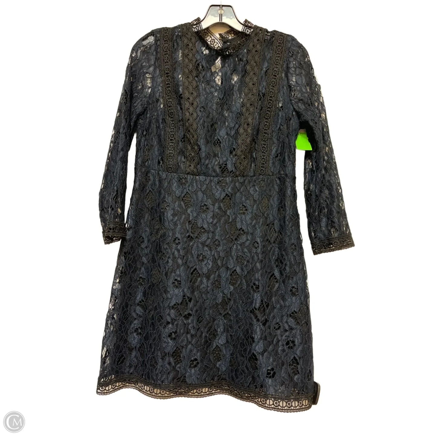 Dress Casual Short By Zara Basic In Black & Blue, Size: L