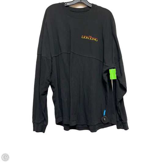 Top Long Sleeve By Disney Store In Black & Orange, Size: Xl