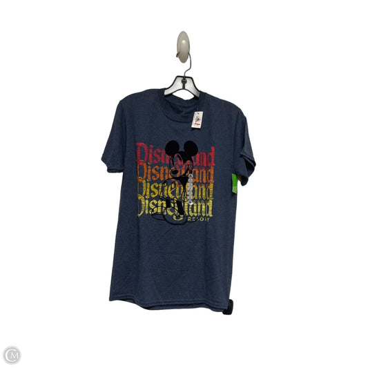 Top Short Sleeve Basic By Disney Store In Blue, Size: S