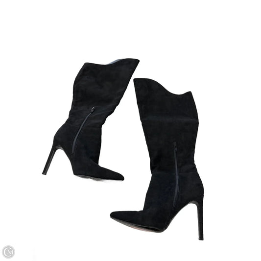 Boots Knee Heels By Nine West In Black, Size: 7.5