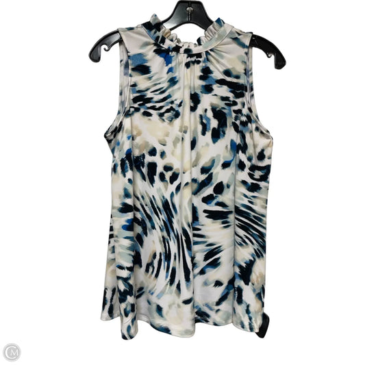 Top Sleeveless By Limited In Black & Blue, Size: S