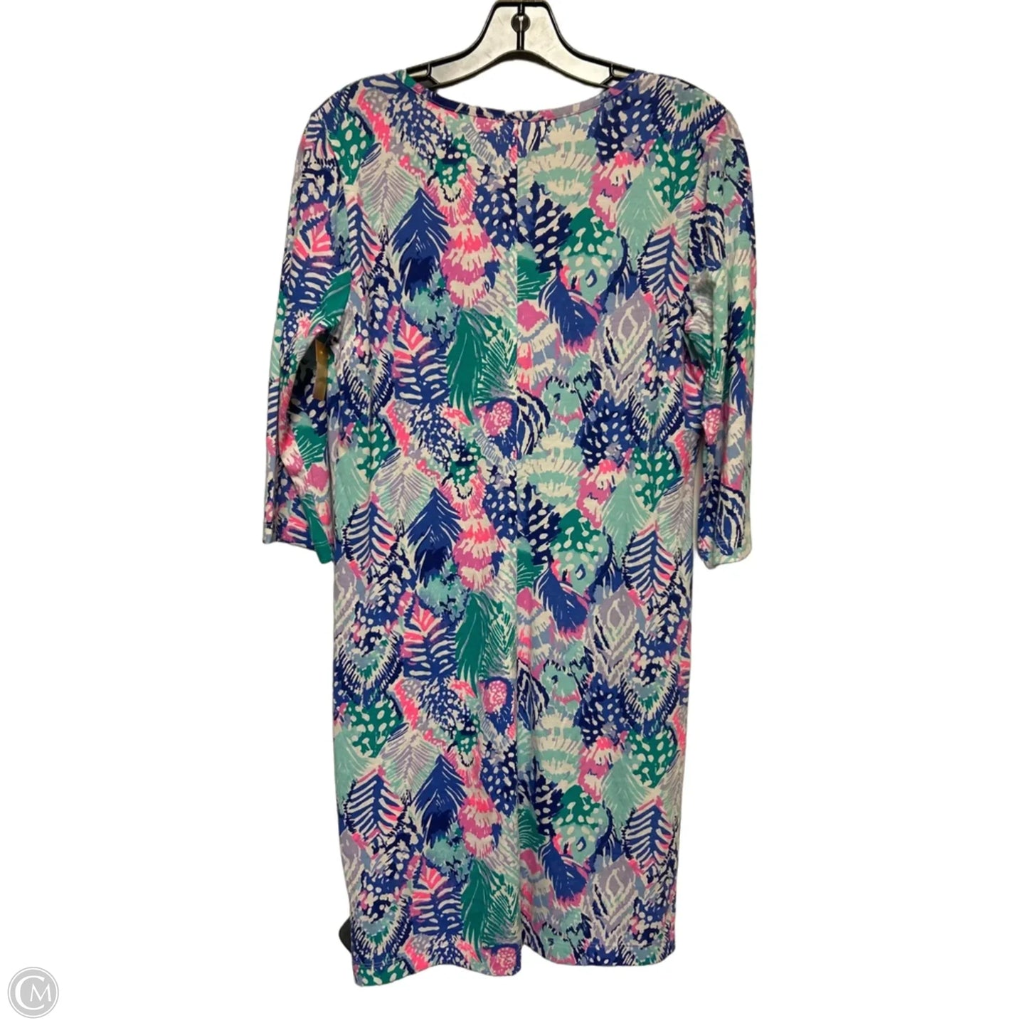 Dress Designer By Lilly Pulitzer In Blue & Green, Size: M