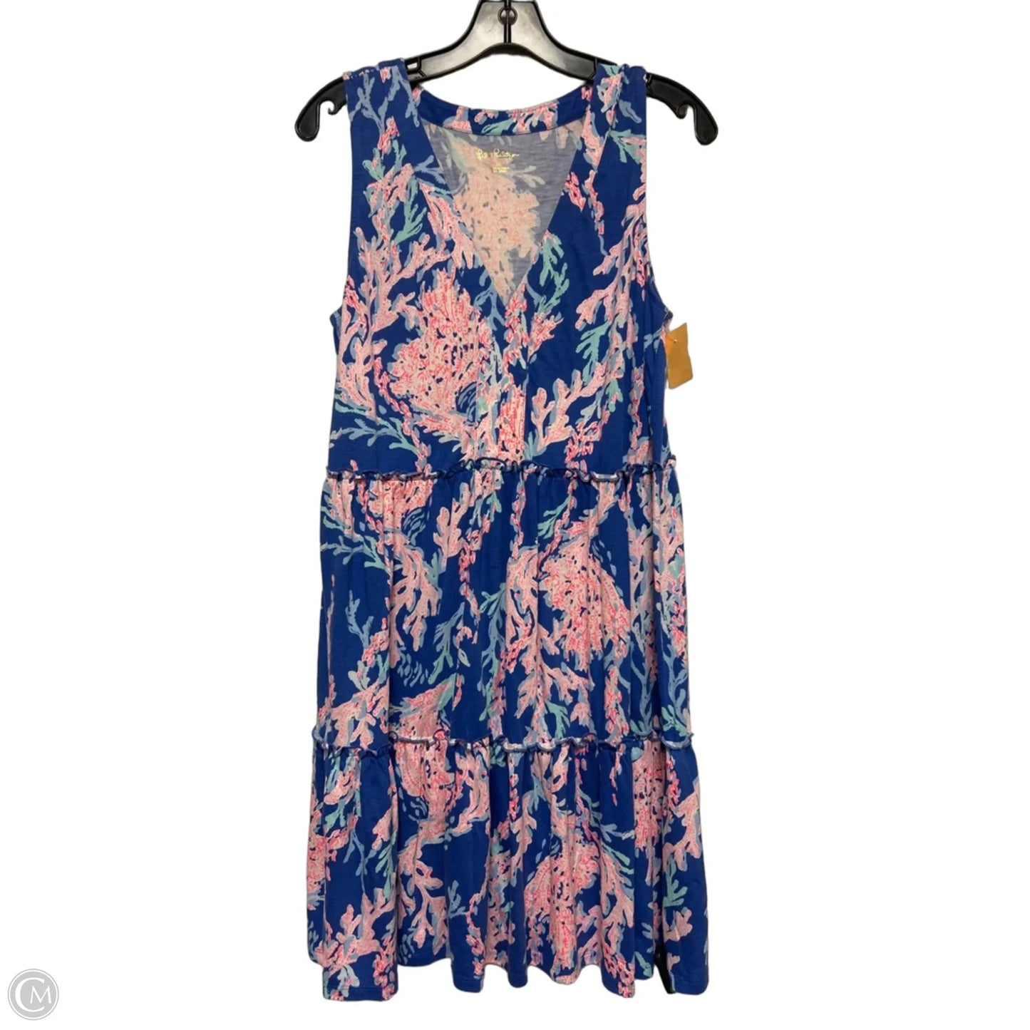 Dress Designer By Lilly Pulitzer In Blue & Orange, Size: M