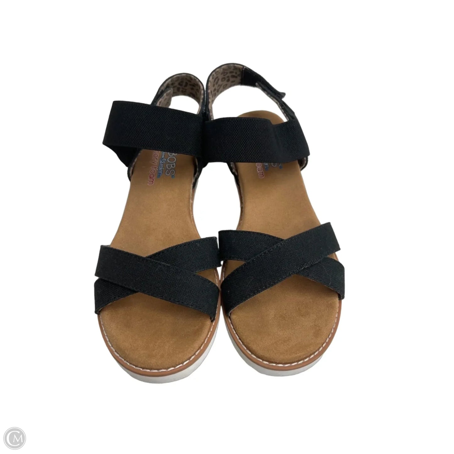 Sandals Flats By Bobs In Black, Size: 8.5