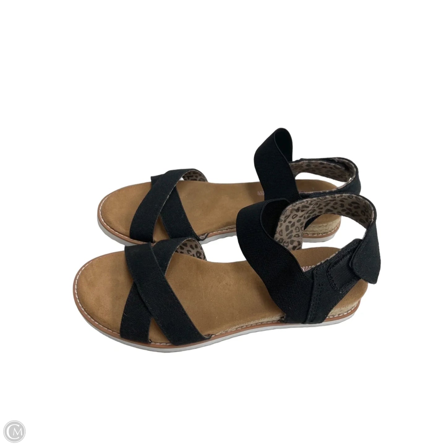 Sandals Flats By Bobs In Black, Size: 8.5