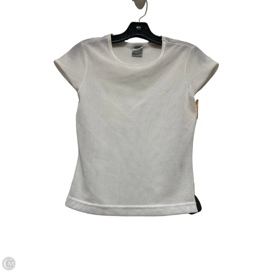 Athletic Top Short Sleeve By Nike Apparel In White, Size: S