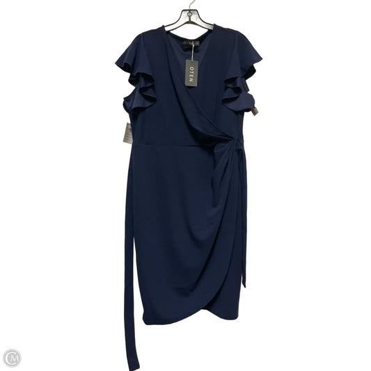 Dress Casual Midi By Clothes Mentor In Navy, Size: 2x