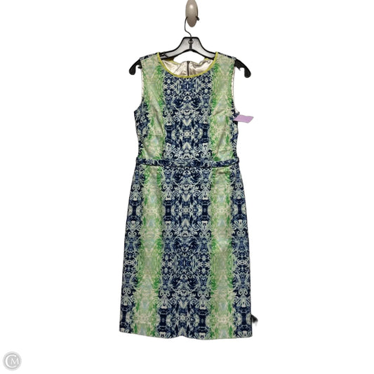 Dress Casual Short By Tahari In Blue & Green, Size: 4