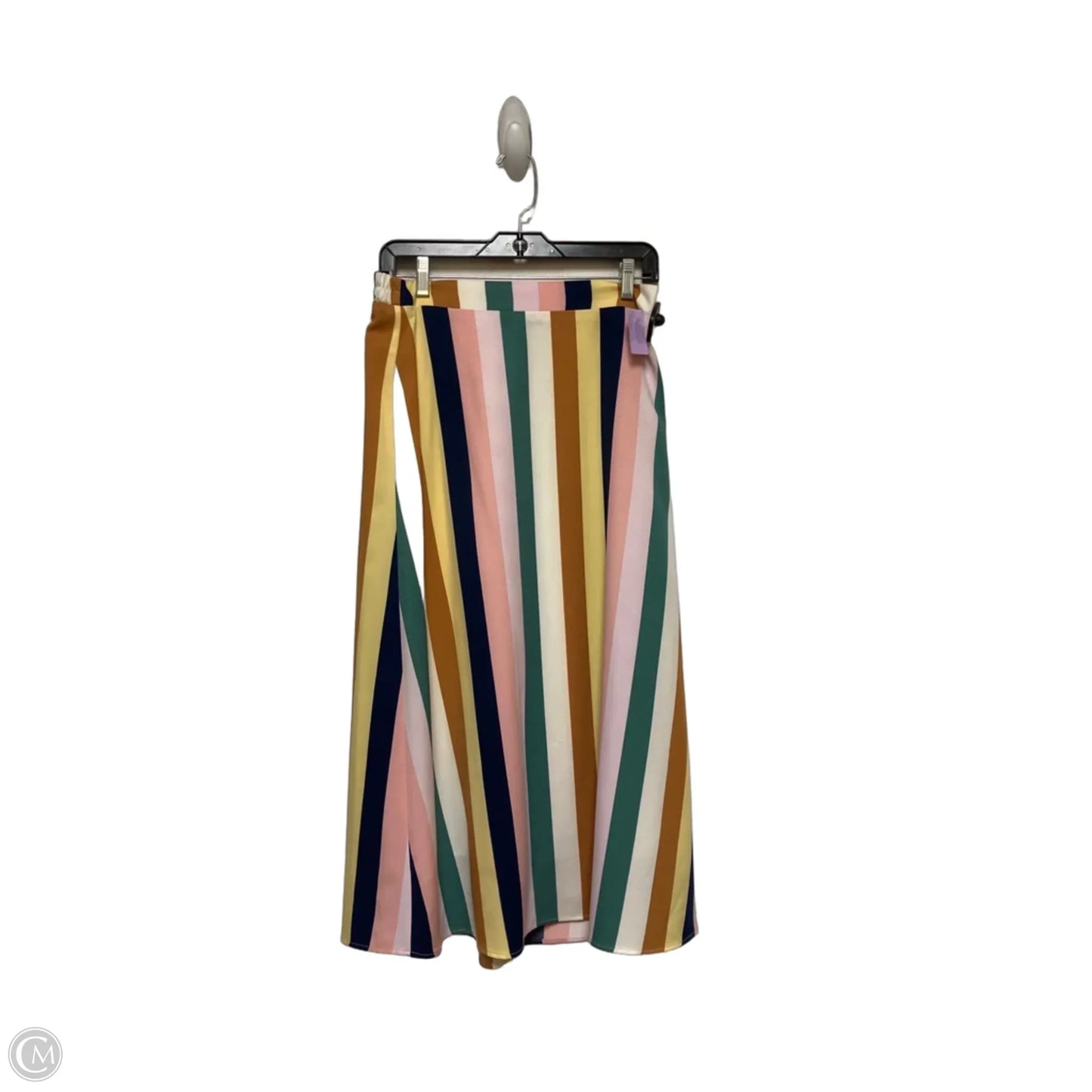 Skirt Midi By Elodie In Striped Pattern, Size: 8