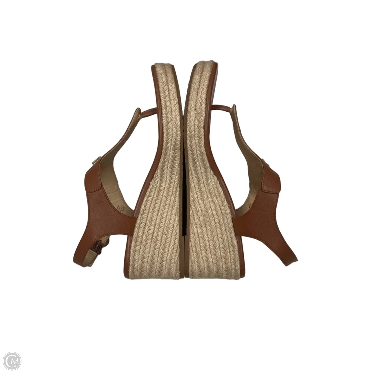 Sandals Heels Wedge By Michael By Michael Kors In Tan, Size: 7.5