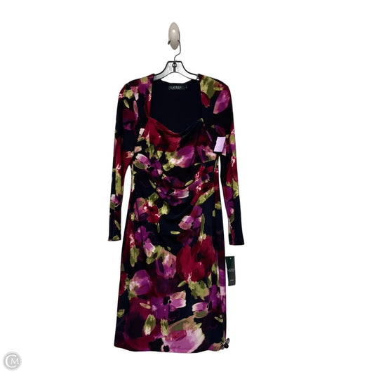 Dress Casual Midi By Lauren By Ralph Lauren In Multi-colored, Size: S