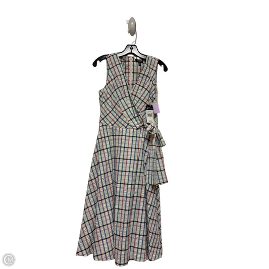 Dress Casual Midi By Chaps In Plaid Pattern, Size: S