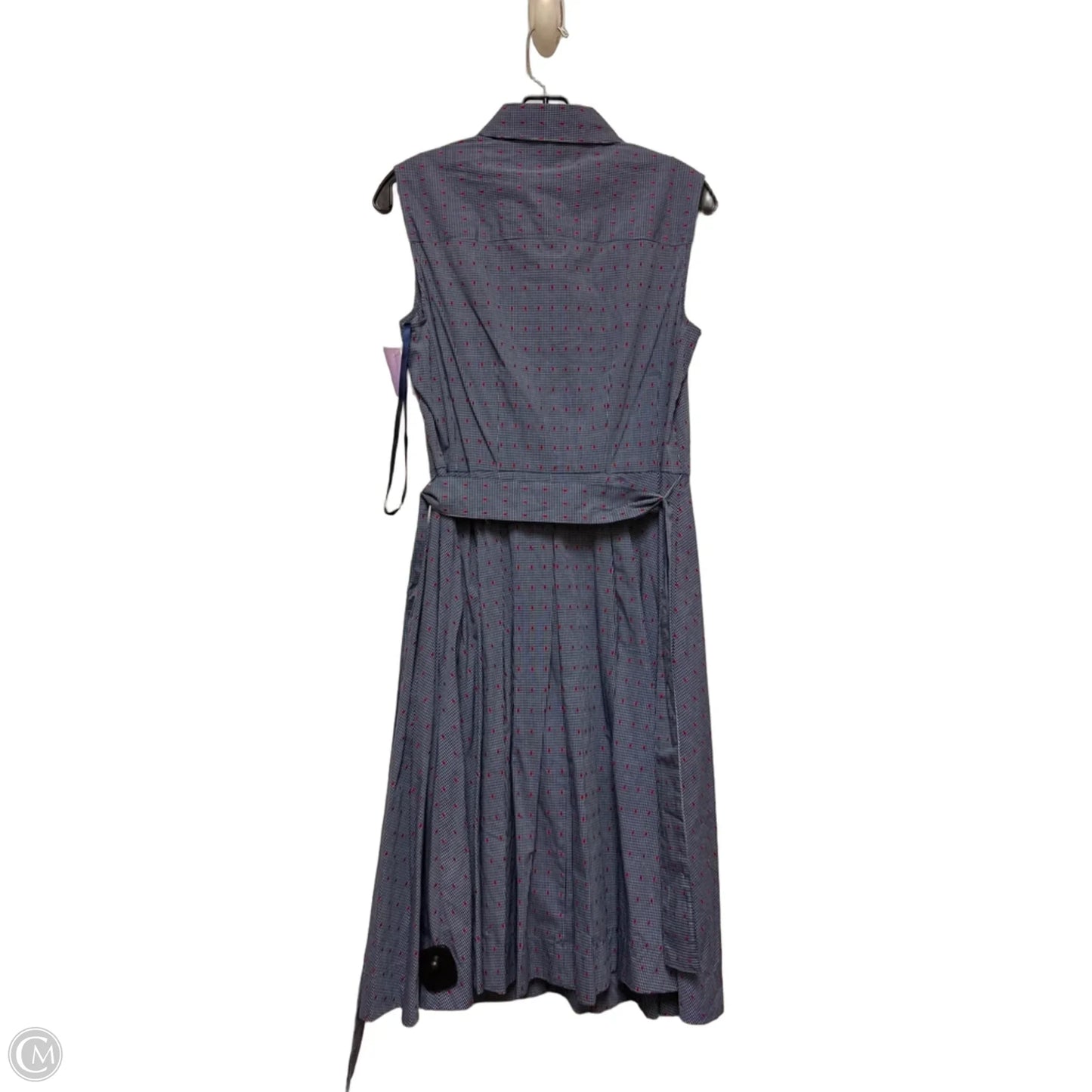 Dress Casual Midi By Tommy Hilfiger In Blue & Red, Size: M