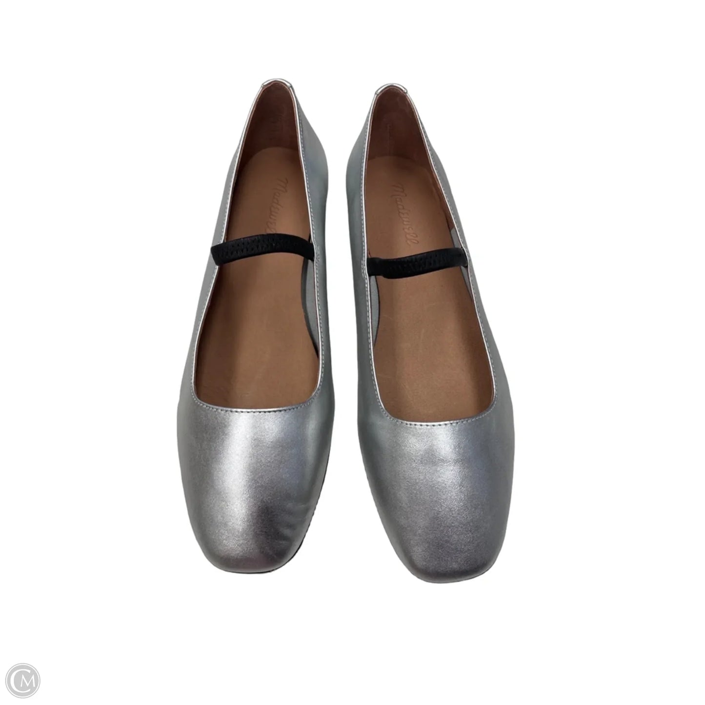 Shoes Flats By Madewell In Silver, Size: 9.5