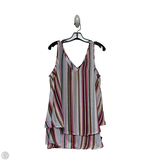 Top Sleeveless By Lane Bryant In Striped Pattern, Size: Xl