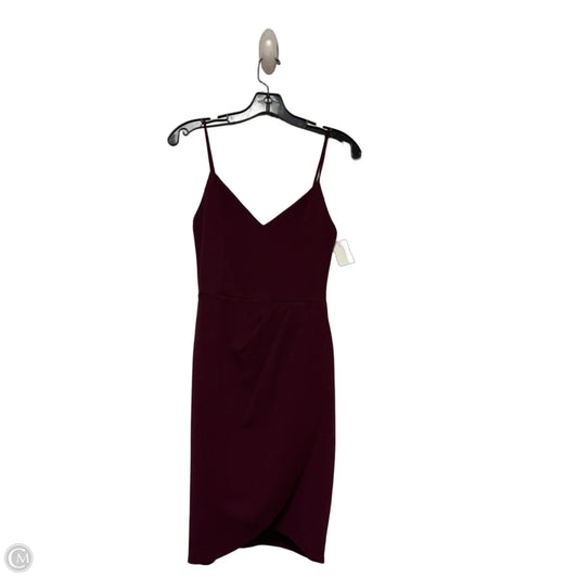 Dress Casual Short By Lulus In Maroon, Size: S