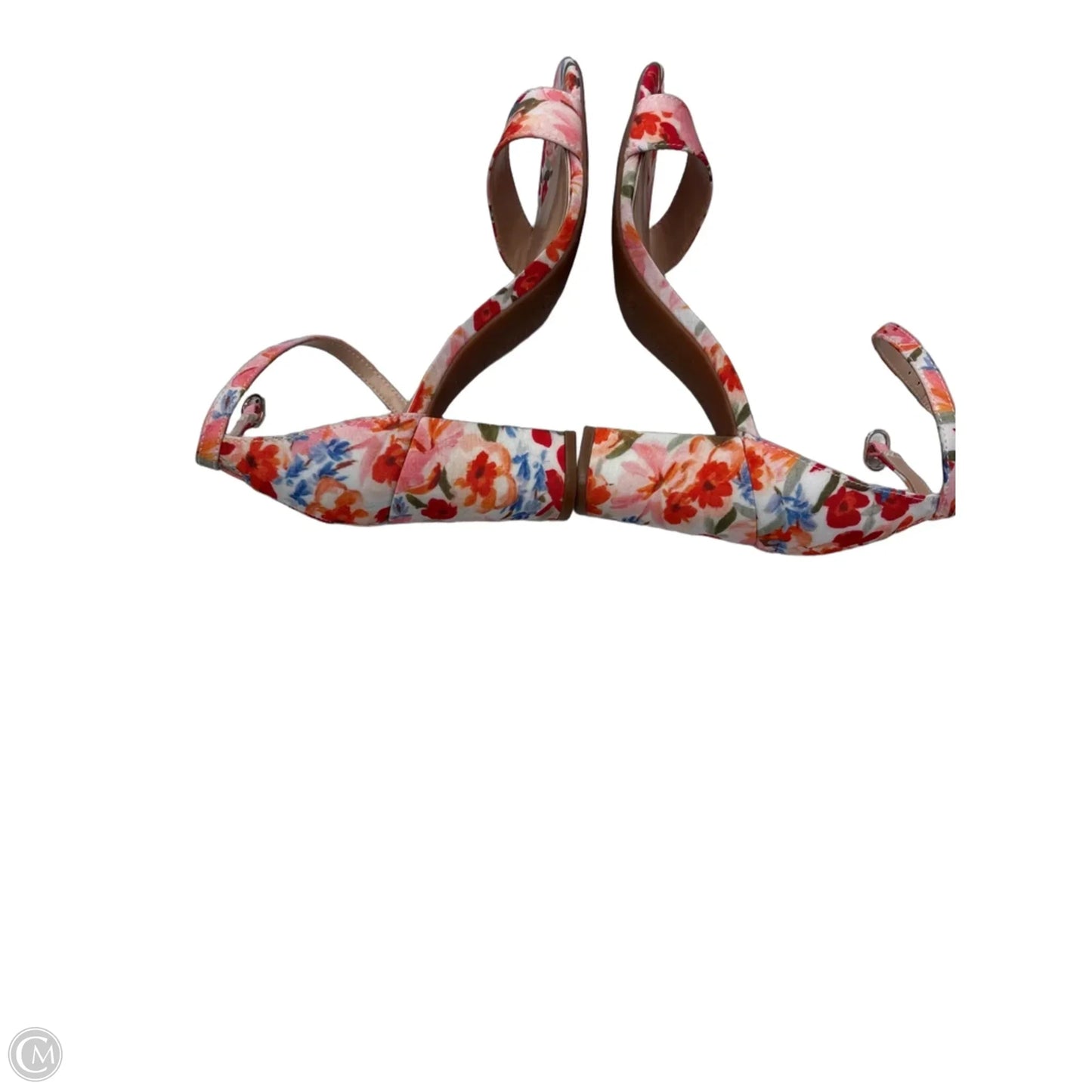 Shoes Heels Block By Kelly And Katie In Floral Print, Size: 6.5