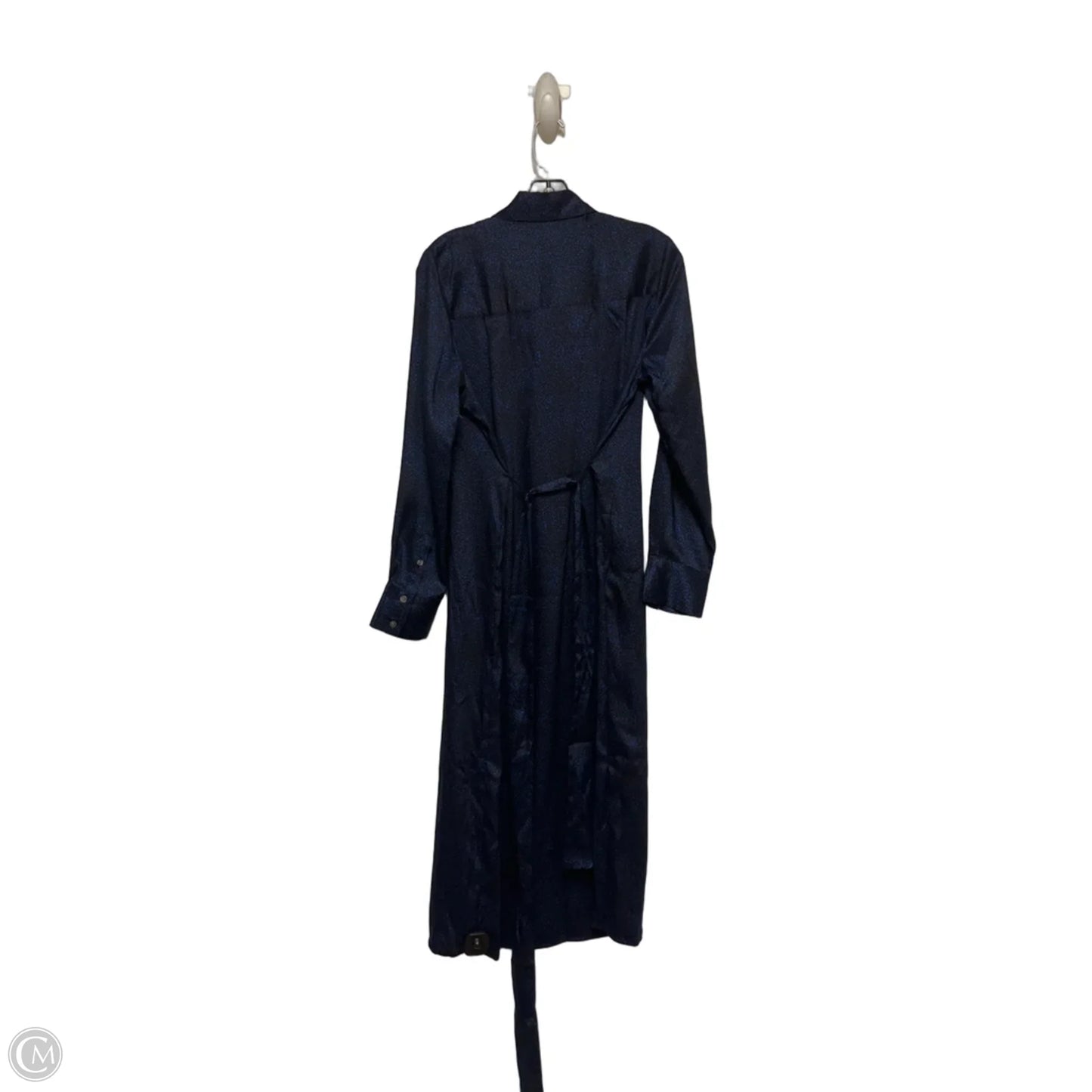 Dress Casual Midi By Banana Republic In Black & Blue, Size: S