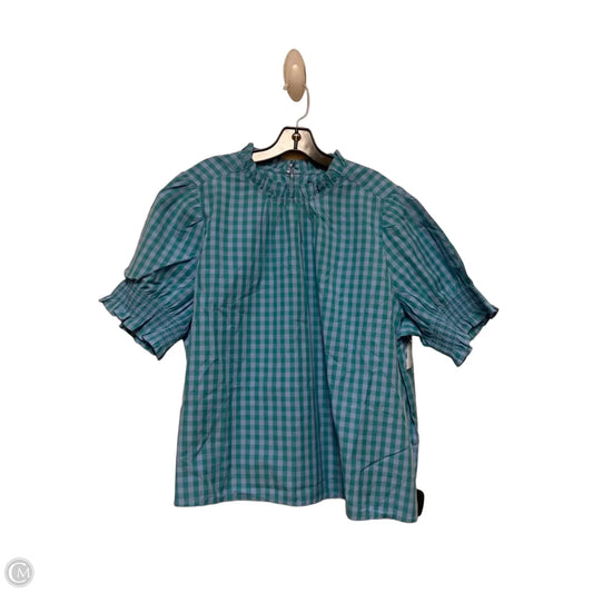 Top Short Sleeve By J. Crew In Checkered Pattern, Size: 3x