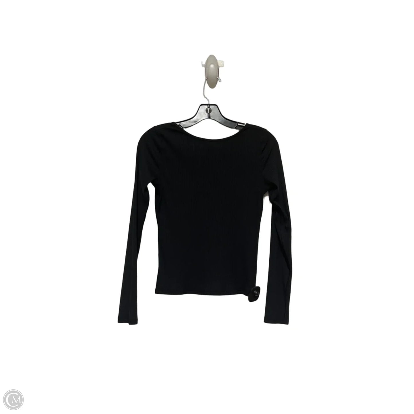 Athletic Top Long Sleeve Crewneck By Lululemon In Black, Size: S