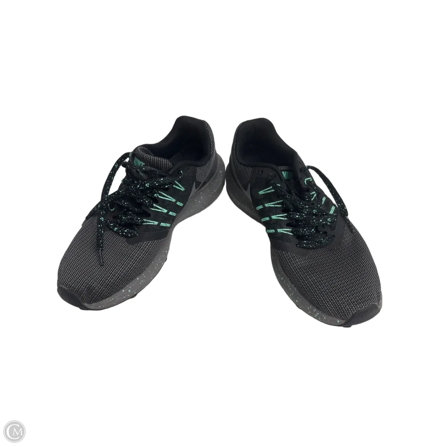 Shoes Athletic By Nike In Black & Green, Size: 8.5