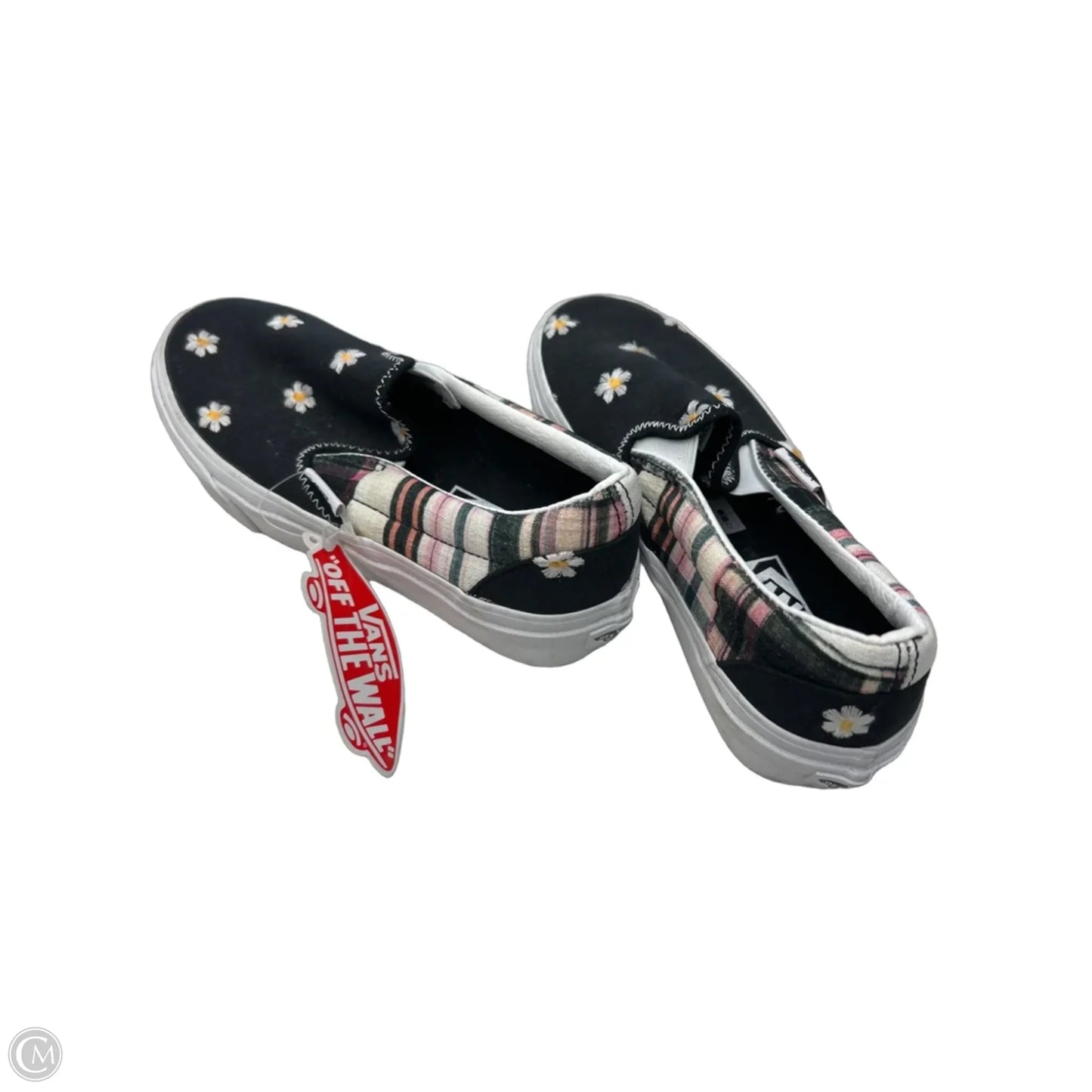 Shoes Flats By Vans In Plaid Pattern, Size: 5