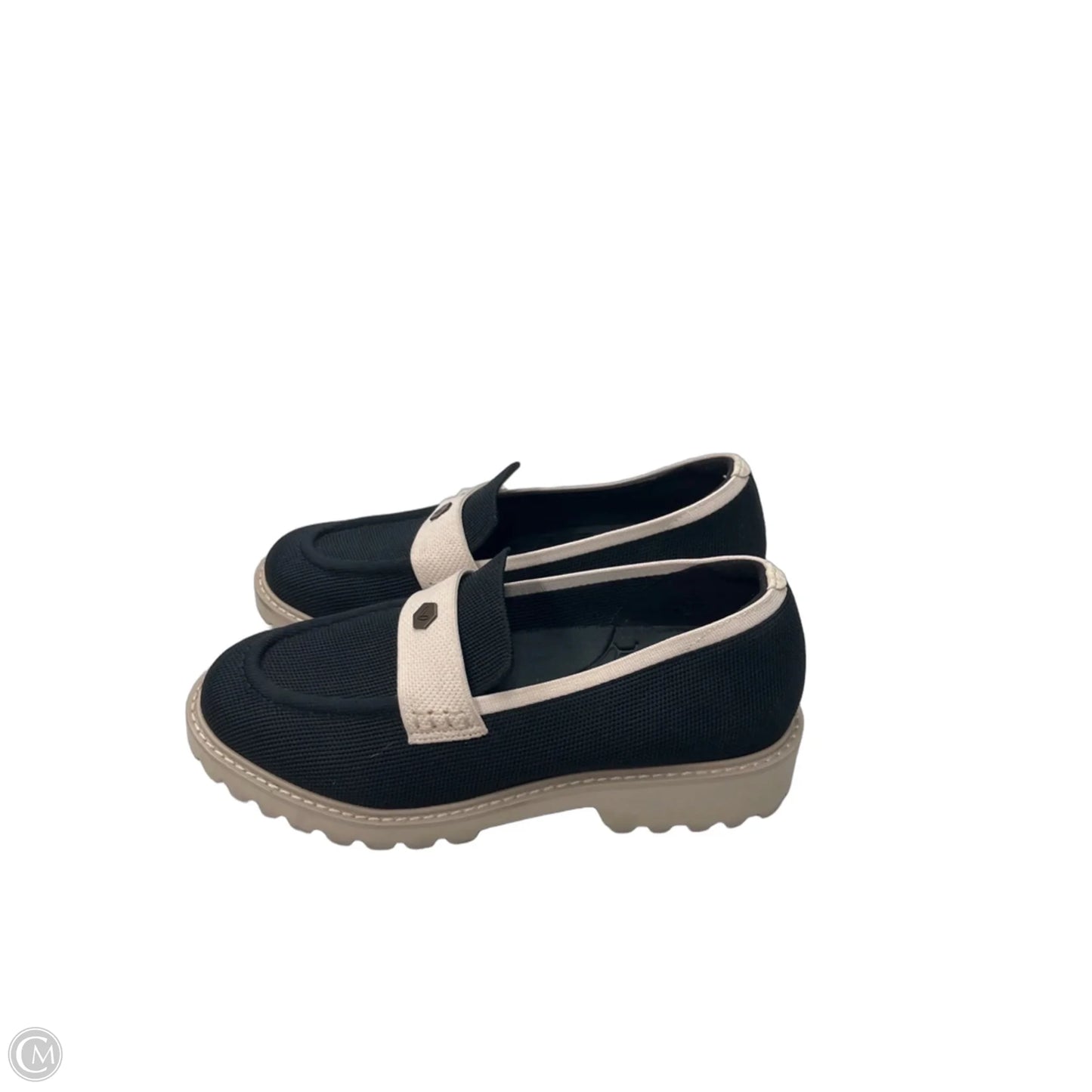 Shoes Flats By Vivaia In Black & Cream, Size: 9.5