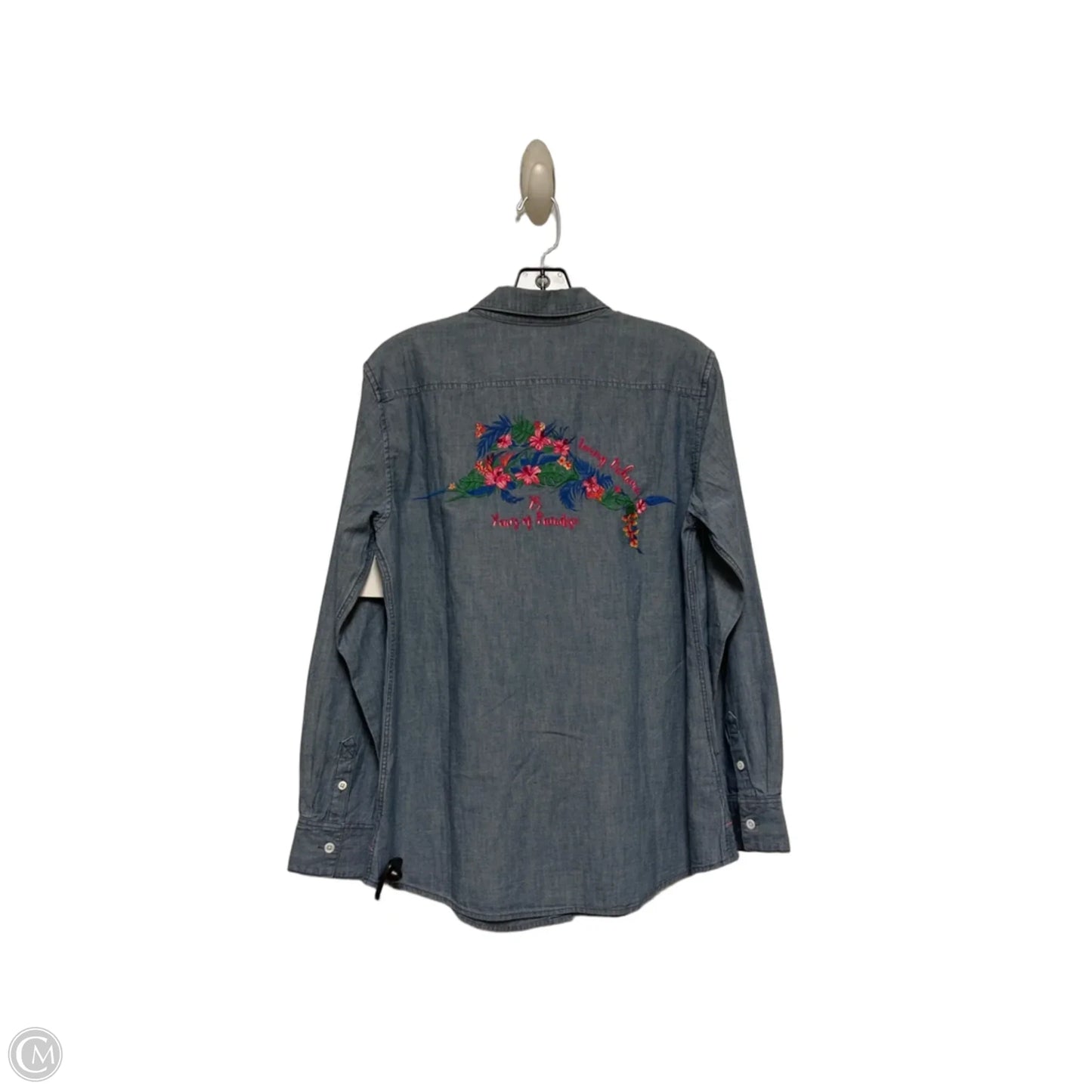 Top Long Sleeve By Tommy Bahama In Blue, Size: S