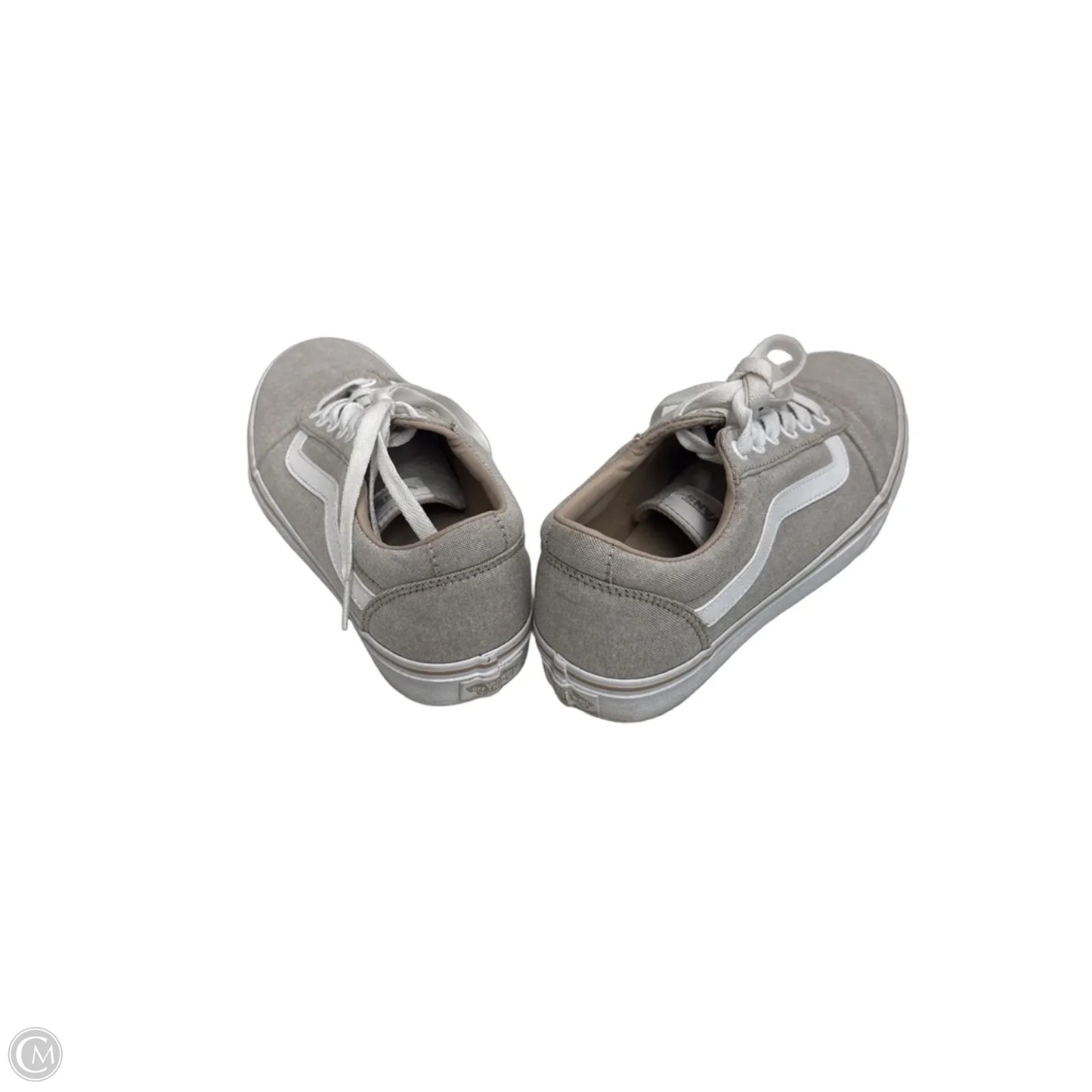 Shoes Sneakers By Vans In Tan & White, Size: 8
