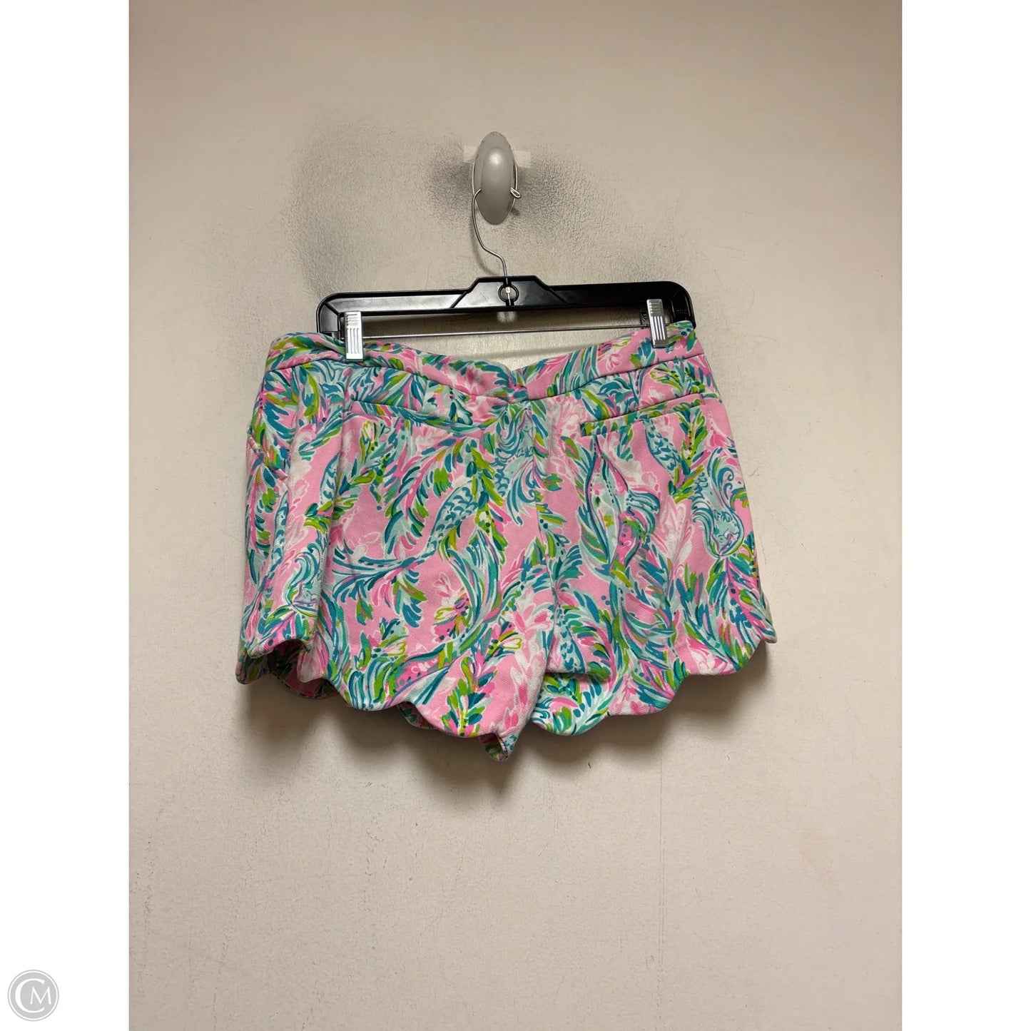 Shorts Designer By Lilly Pulitzer In Green & Pink, Size: 8