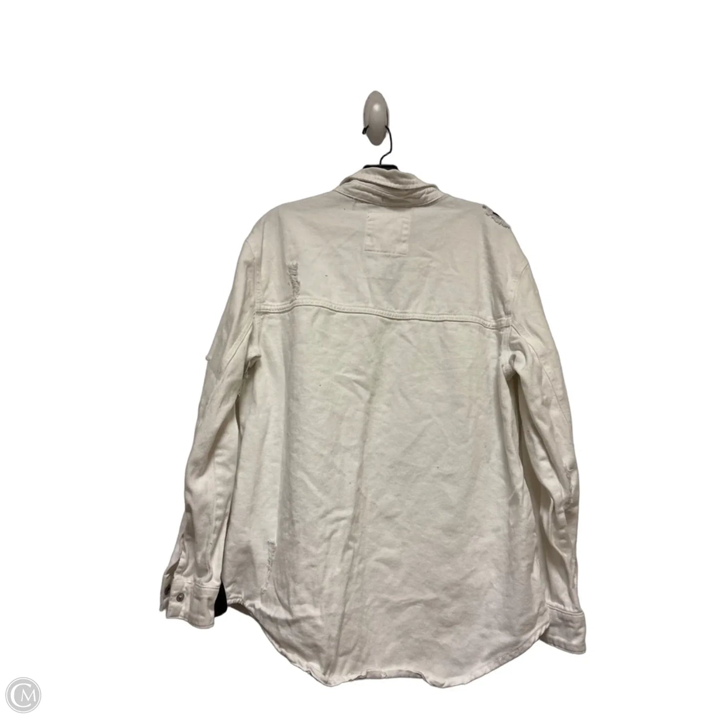 Jacket Denim By Stoosh In White, Size: L