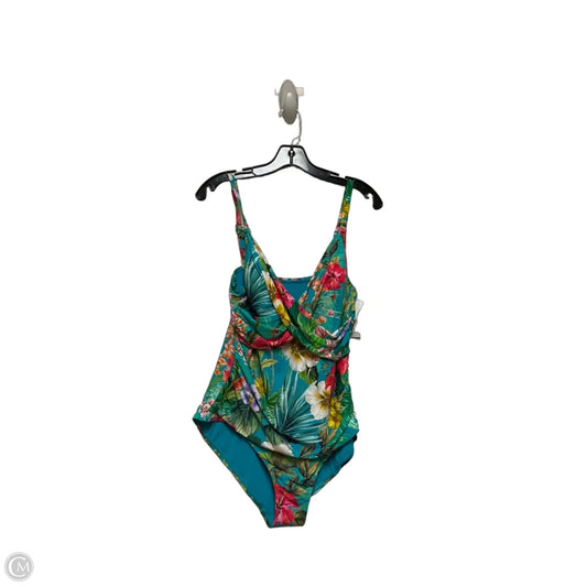 Swimsuit By Jantzen In Tropical Print, Size: Xl