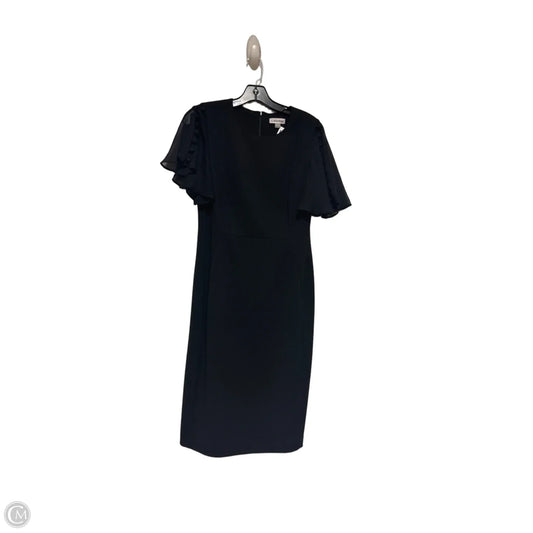 Dress Casual Midi By Calvin Klein In Black, Size: M