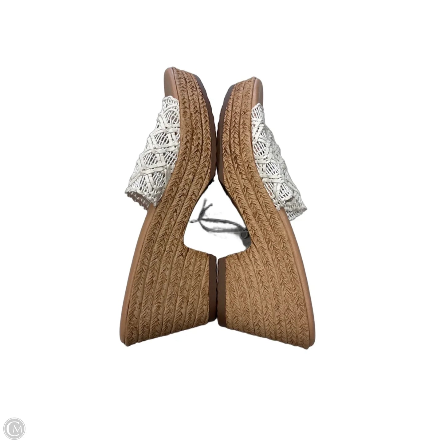 Sandals Heels Wedge By Cliffs By White Mountain In Cream, Size: 9