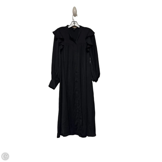 Dress Casual Midi By Banana Republic In Black, Size: S