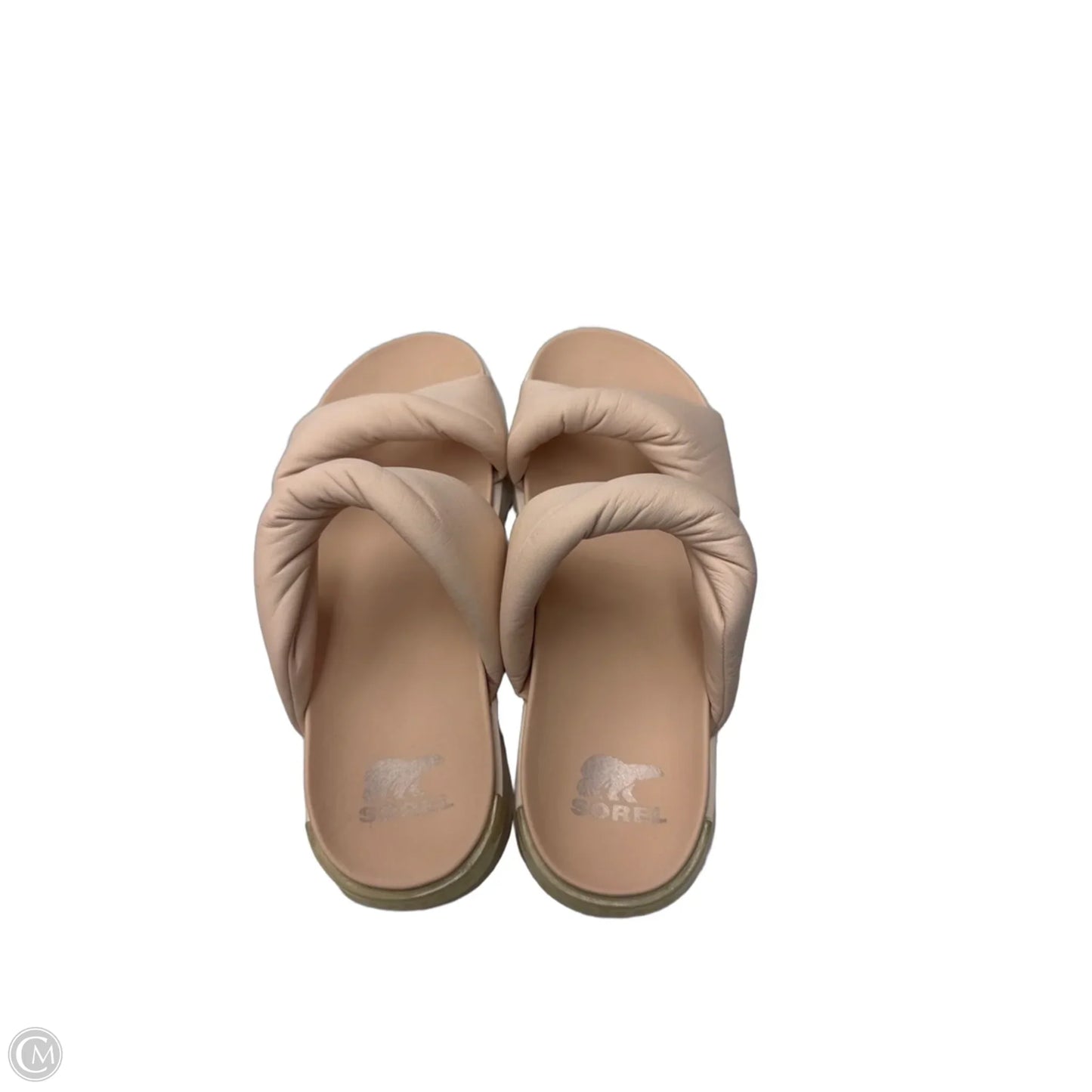 Sandals Flats By Sorel In Tan, Size: 12